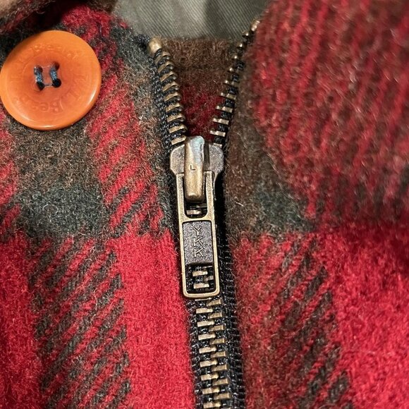 L.L BEAN PLAID ZIP VINTAGE COAT - Picture 14 of 15